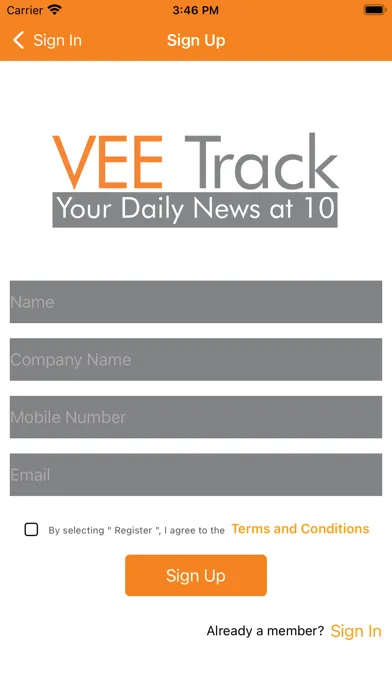 Скриншоты VeeTrack